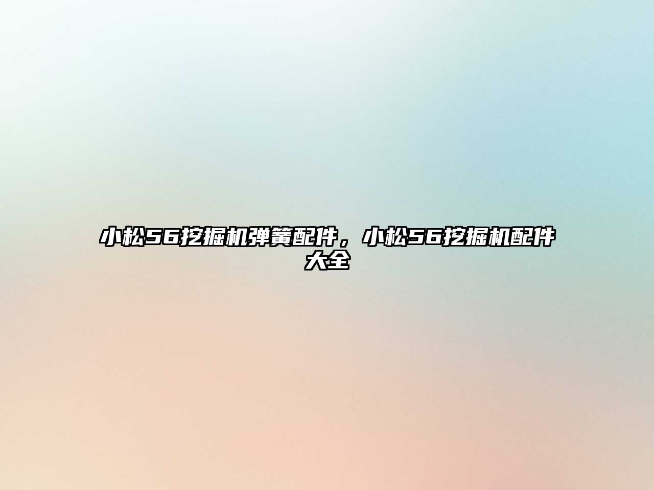 小松56挖掘機彈簧配件，小松56挖掘機配件大全