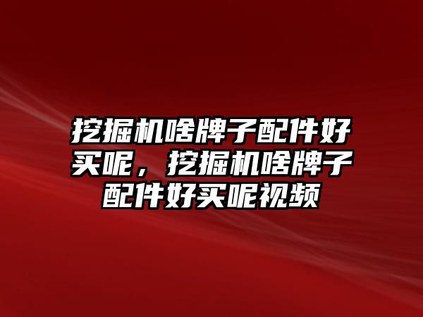 挖掘機啥牌子配件好買呢，挖掘機啥牌子配件好買呢視頻