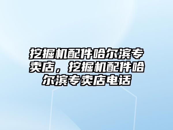 挖掘機配件哈爾濱專賣店，挖掘機配件哈爾濱專賣店電話