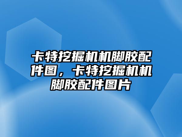 卡特挖掘機機腳膠配件圖，卡特挖掘機機腳膠配件圖片