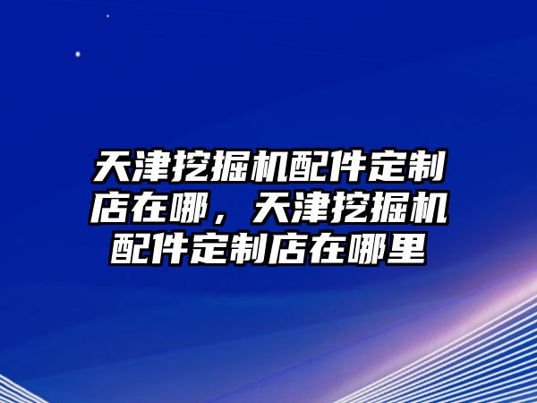 天津挖掘機(jī)配件定制店在哪，天津挖掘機(jī)配件定制店在哪里