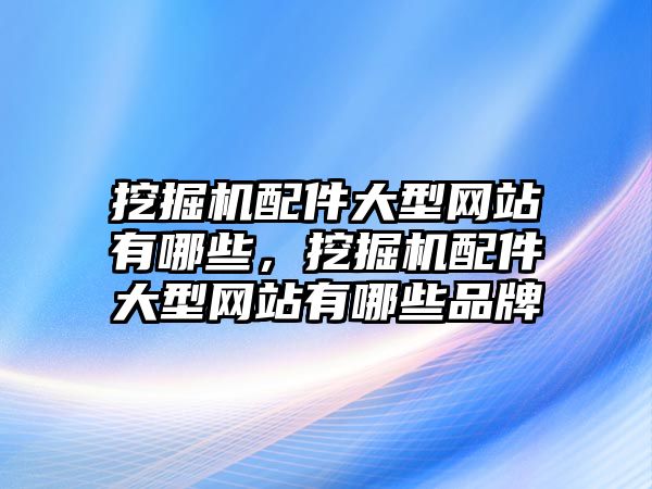 挖掘機配件大型網站有哪些，挖掘機配件大型網站有哪些品牌