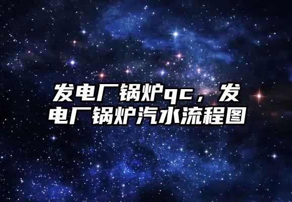 發(fā)電廠鍋爐qc，發(fā)電廠鍋爐汽水流程圖
