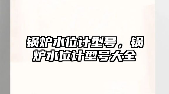 鍋爐水位計(jì)型號(hào)，鍋爐水位計(jì)型號(hào)大全