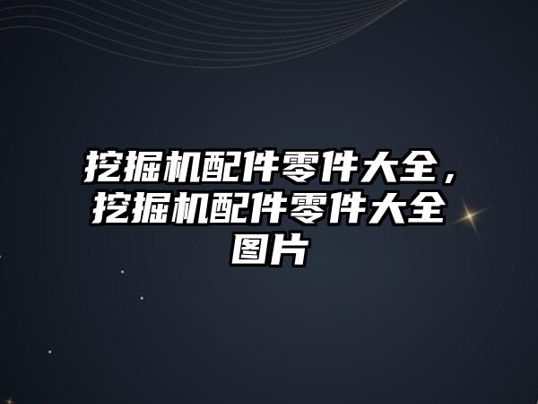 挖掘機配件零件大全，挖掘機配件零件大全圖片