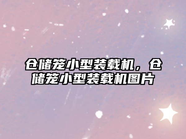 倉儲籠小型裝載機，倉儲籠小型裝載機圖片