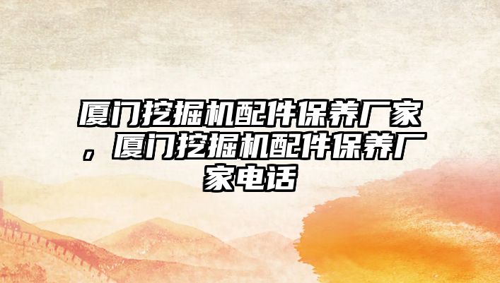 廈門挖掘機配件保養(yǎng)廠家，廈門挖掘機配件保養(yǎng)廠家電話