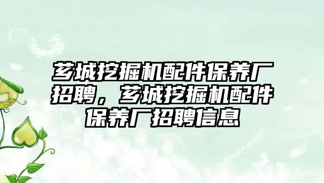 薌城挖掘機配件保養(yǎng)廠招聘，薌城挖掘機配件保養(yǎng)廠招聘信息