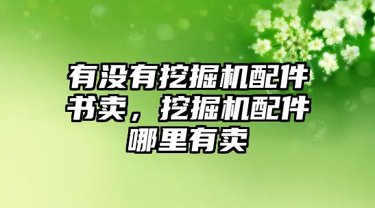 有沒有挖掘機(jī)配件書賣，挖掘機(jī)配件哪里有賣