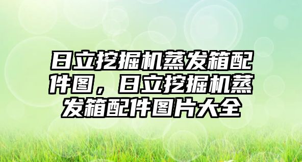 日立挖掘機(jī)蒸發(fā)箱配件圖，日立挖掘機(jī)蒸發(fā)箱配件圖片大全