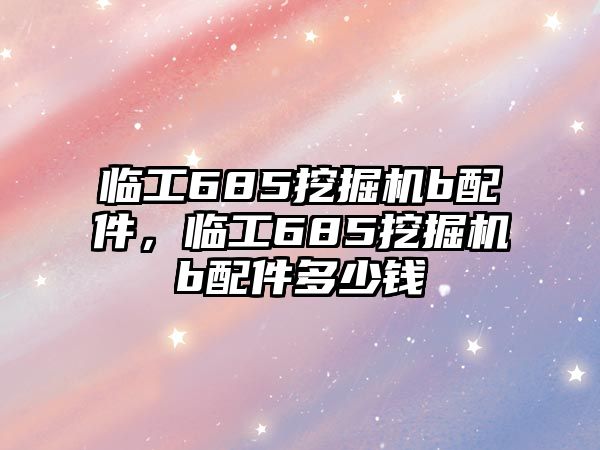 臨工685挖掘機b配件，臨工685挖掘機b配件多少錢