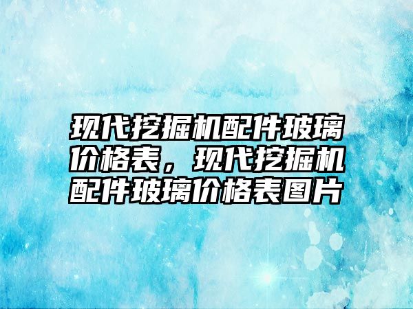 現(xiàn)代挖掘機配件玻璃價格表，現(xiàn)代挖掘機配件玻璃價格表圖片