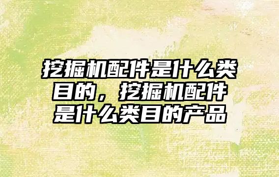 挖掘機(jī)配件是什么類目的，挖掘機(jī)配件是什么類目的產(chǎn)品