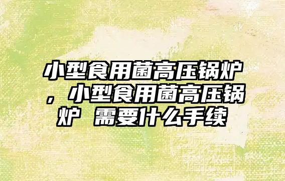小型食用菌高壓鍋爐，小型食用菌高壓鍋爐 需要什么手續(xù)