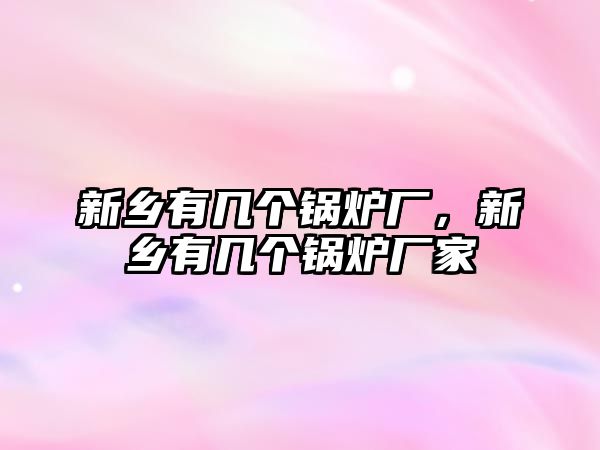 新鄉(xiāng)有幾個鍋爐廠，新鄉(xiāng)有幾個鍋爐廠家