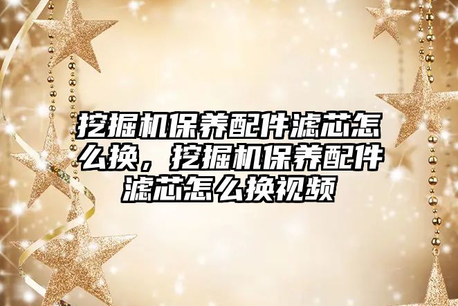 挖掘機(jī)保養(yǎng)配件濾芯怎么換，挖掘機(jī)保養(yǎng)配件濾芯怎么換視頻