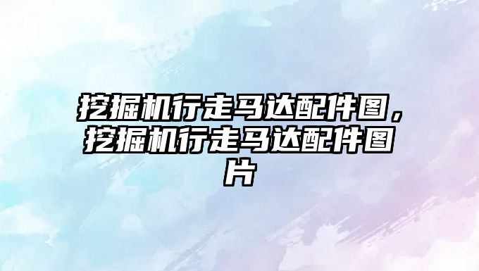 挖掘機行走馬達配件圖，挖掘機行走馬達配件圖片