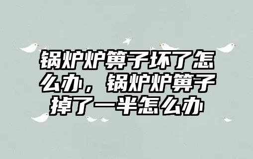 鍋爐爐箅子壞了怎么辦，鍋爐爐箅子掉了一半怎么辦