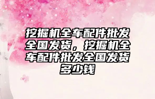 挖掘機(jī)全車配件批發(fā)全國發(fā)貨，挖掘機(jī)全車配件批發(fā)全國發(fā)貨多少錢