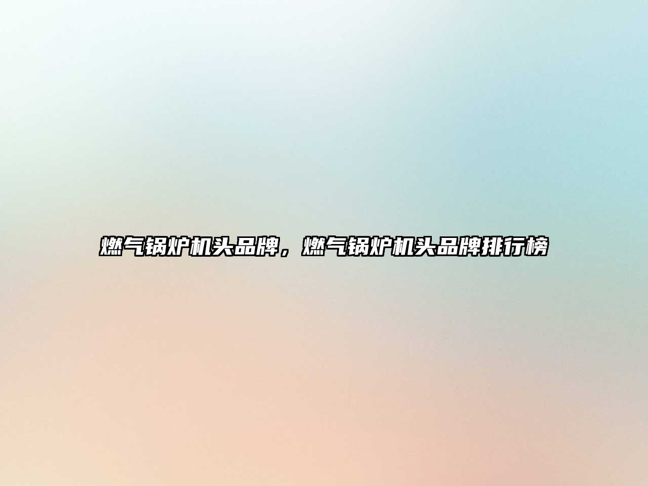 燃氣鍋爐機頭品牌，燃氣鍋爐機頭品牌排行榜
