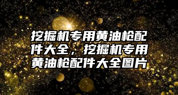 挖掘機(jī)專用黃油槍配件大全，挖掘機(jī)專用黃油槍配件大全圖片