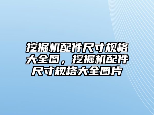 挖掘機配件尺寸規(guī)格大全圖，挖掘機配件尺寸規(guī)格大全圖片