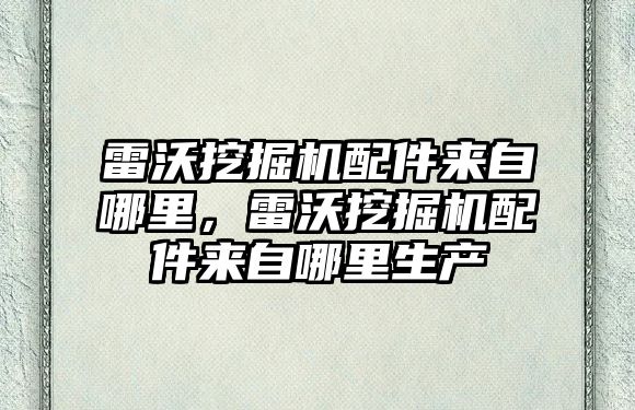 雷沃挖掘機配件來自哪里，雷沃挖掘機配件來自哪里生產(chǎn)
