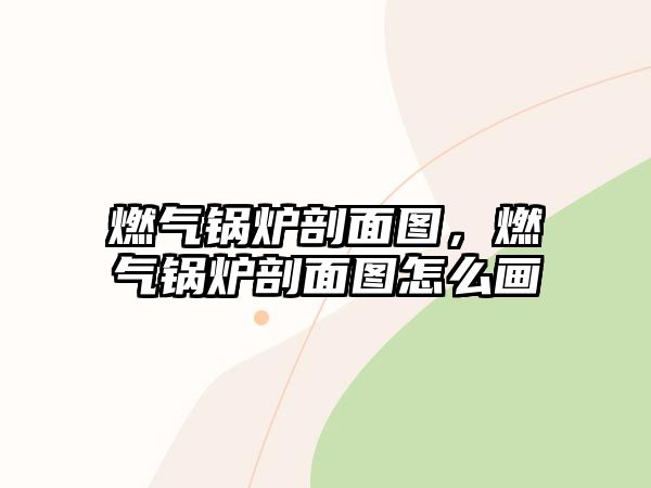 燃氣鍋爐剖面圖，燃氣鍋爐剖面圖怎么畫