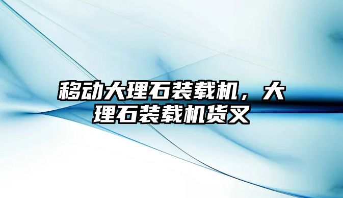 移動(dòng)大理石裝載機(jī)，大理石裝載機(jī)貨叉