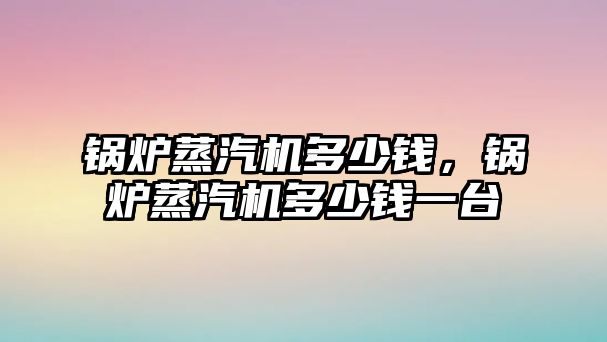 鍋爐蒸汽機多少錢，鍋爐蒸汽機多少錢一臺