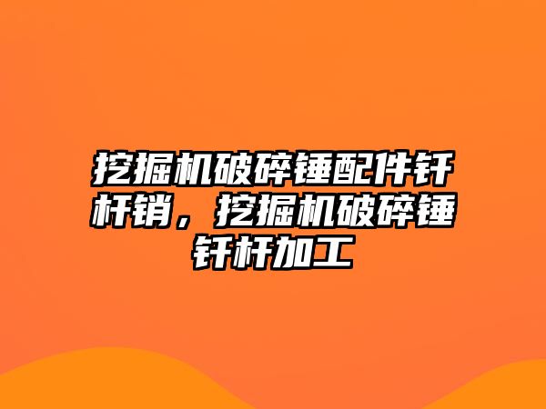 挖掘機(jī)破碎錘配件釬桿銷，挖掘機(jī)破碎錘釬桿加工