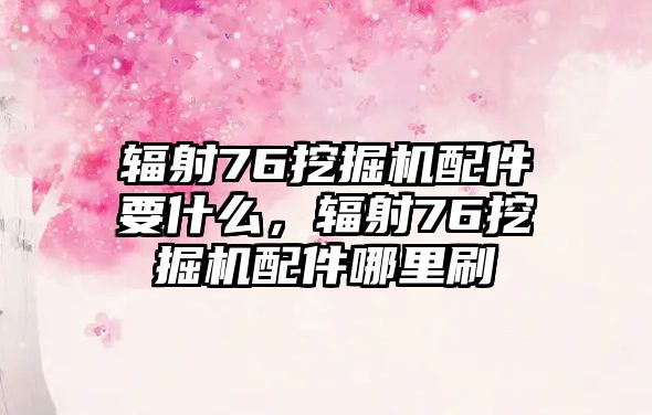 輻射76挖掘機配件要什么，輻射76挖掘機配件哪里刷