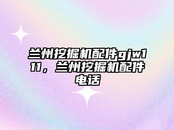 蘭州挖掘機配件gjw111，蘭州挖掘機配件電話
