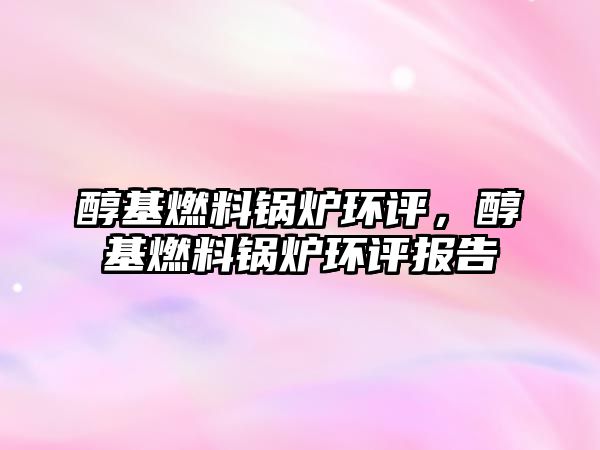 醇基燃料鍋爐環(huán)評(píng)，醇基燃料鍋爐環(huán)評(píng)報(bào)告