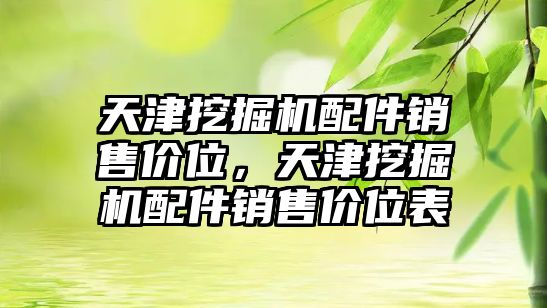 天津挖掘機(jī)配件銷售價(jià)位，天津挖掘機(jī)配件銷售價(jià)位表