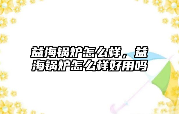 益海鍋爐怎么樣，益海鍋爐怎么樣好用嗎