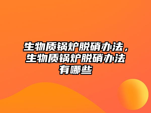 生物質鍋爐脫硝辦法，生物質鍋爐脫硝辦法有哪些