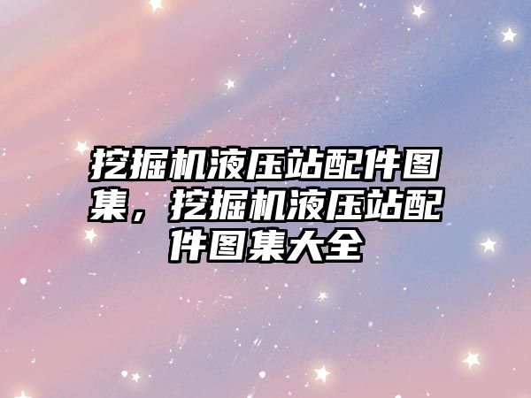 挖掘機(jī)液壓站配件圖集，挖掘機(jī)液壓站配件圖集大全