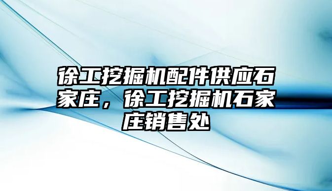 徐工挖掘機配件供應石家莊，徐工挖掘機石家莊銷售處