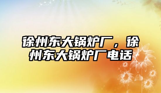 徐州東大鍋爐廠，徐州東大鍋爐廠電話