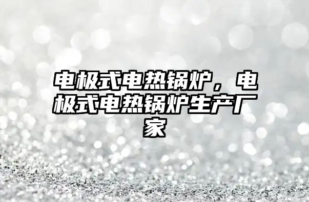 電極式電熱鍋爐，電極式電熱鍋爐生產(chǎn)廠家