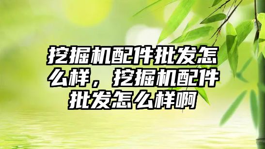 挖掘機(jī)配件批發(fā)怎么樣，挖掘機(jī)配件批發(fā)怎么樣啊