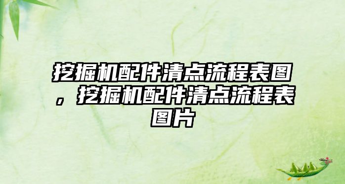 挖掘機(jī)配件清點(diǎn)流程表圖，挖掘機(jī)配件清點(diǎn)流程表圖片