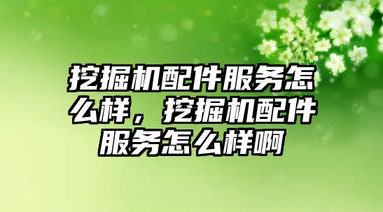 挖掘機(jī)配件服務(wù)怎么樣，挖掘機(jī)配件服務(wù)怎么樣啊