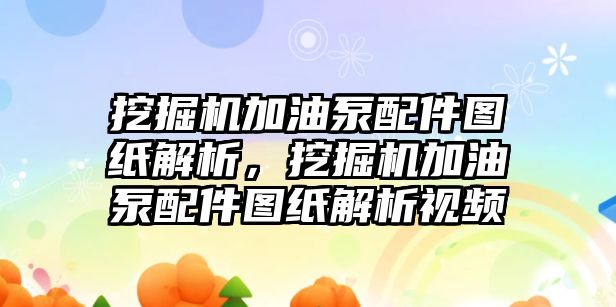 挖掘機加油泵配件圖紙解析，挖掘機加油泵配件圖紙解析視頻
