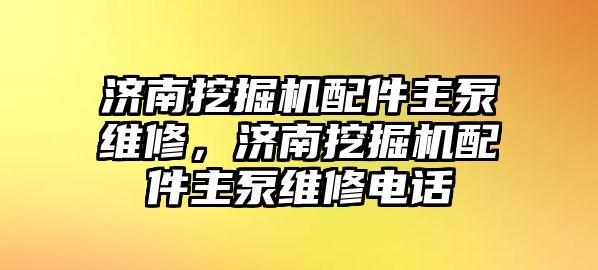 濟南挖掘機配件主泵維修，濟南挖掘機配件主泵維修電話