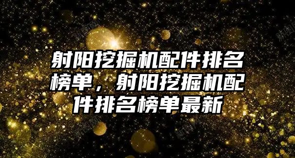 射陽挖掘機配件排名榜單，射陽挖掘機配件排名榜單最新