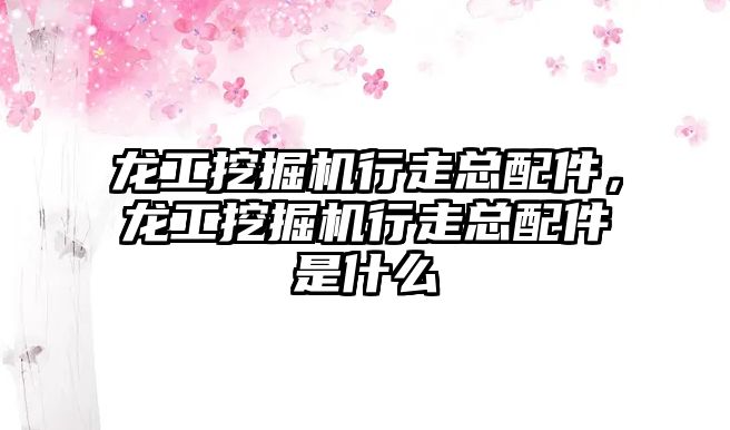 龍工挖掘機行走總配件，龍工挖掘機行走總配件是什么