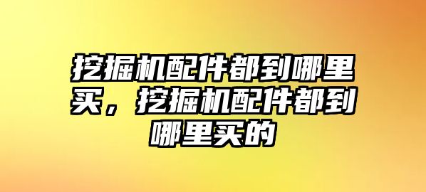 挖掘機配件都到哪里買，挖掘機配件都到哪里買的