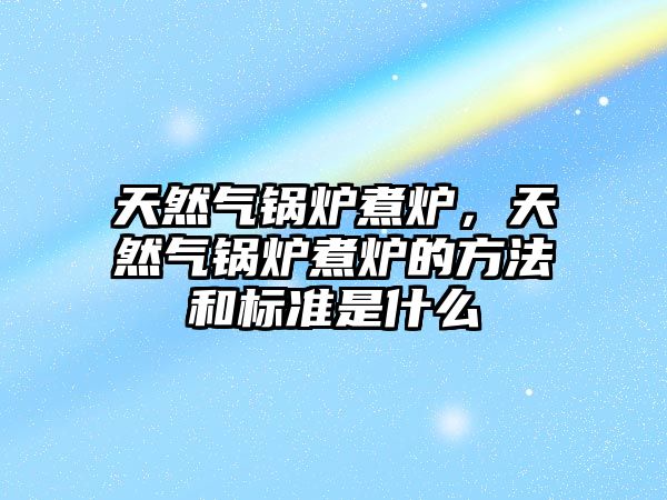 天然氣鍋爐煮爐，天然氣鍋爐煮爐的方法和標(biāo)準(zhǔn)是什么